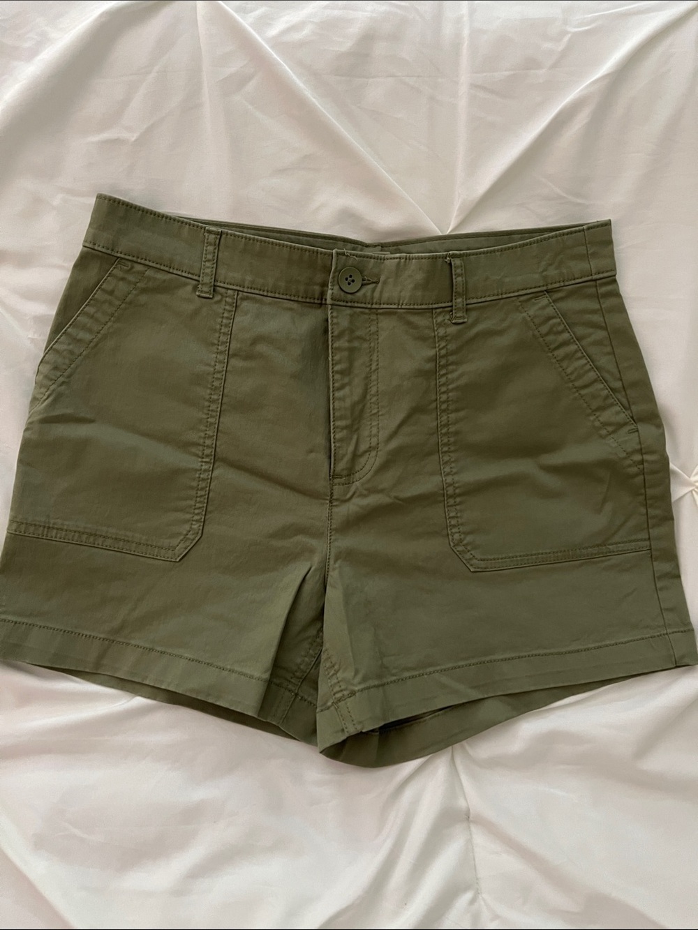 Women's 4” Olive Green Utility Shorts